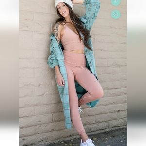 Free People Good Karma Leggings in Peach